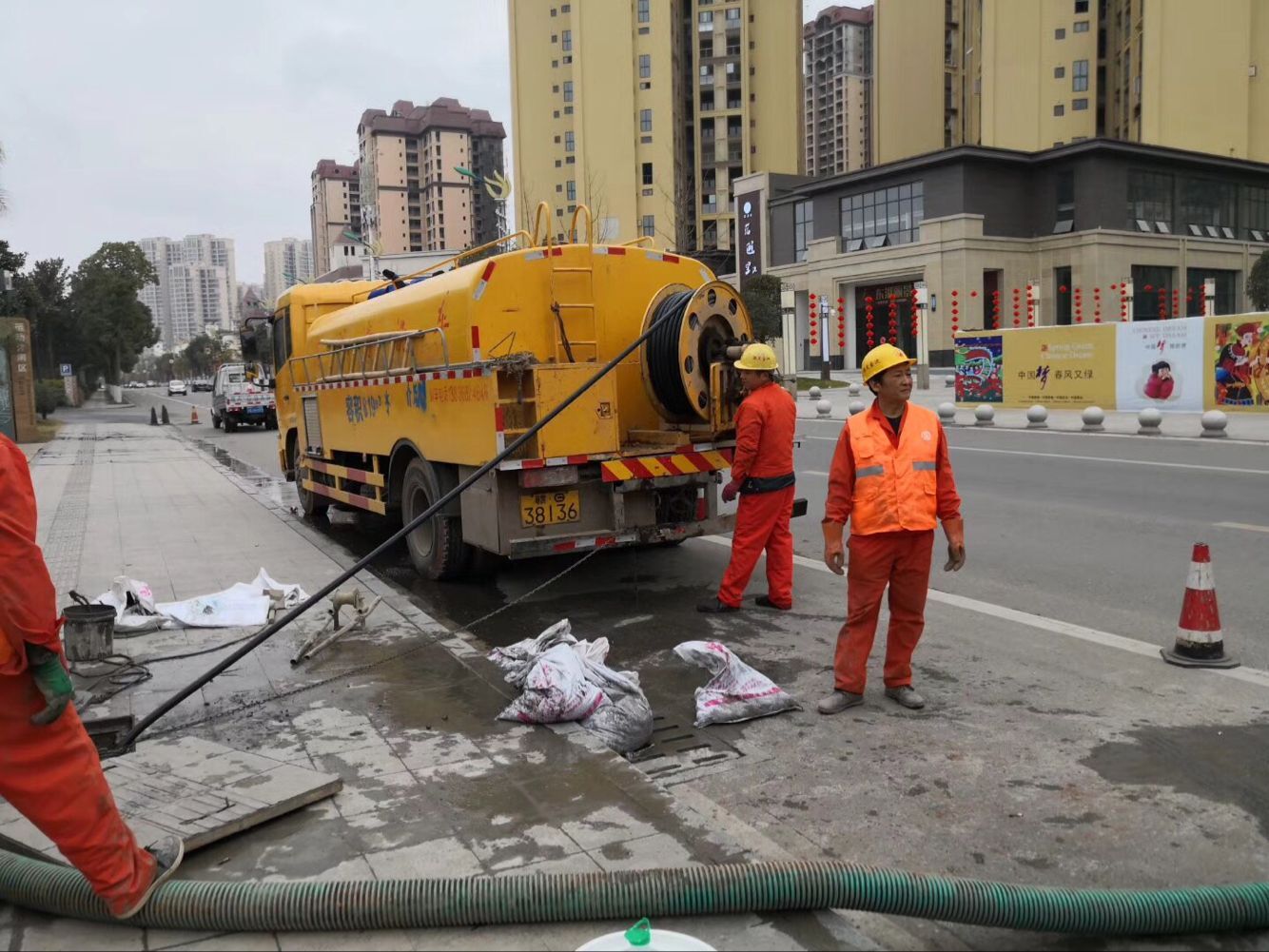谢岗镇排污管道清淤-管道清洗